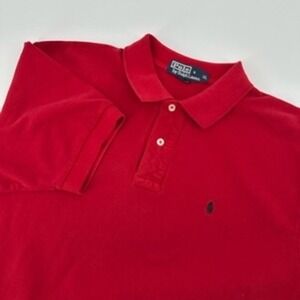 Polo by Ralph‎ Lauren Mens XL Red Short Sleeve Polo Shirt Classic Fit
